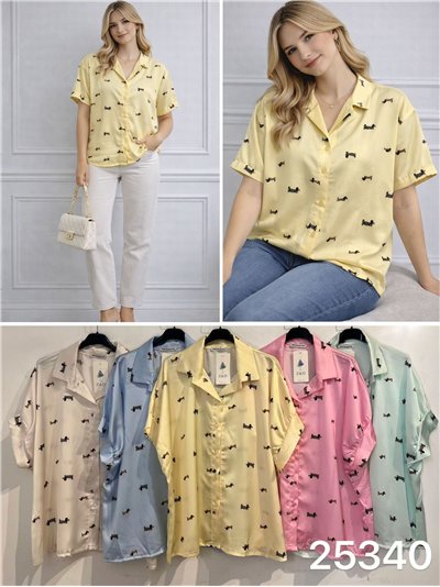 Camisa satinada perro salchicha 2