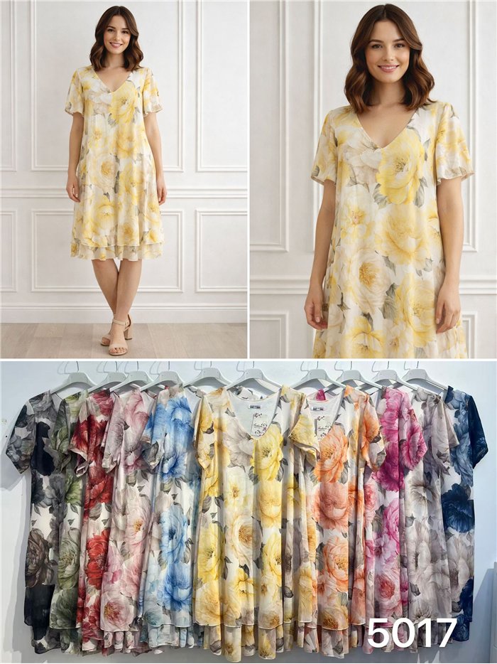 Peony bloom float dress