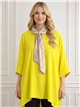 Blouse longue avec foulard décoratif