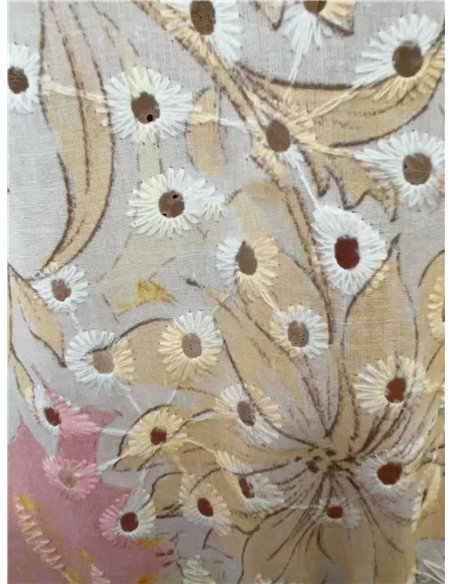 robe chemise patchwork ajourée