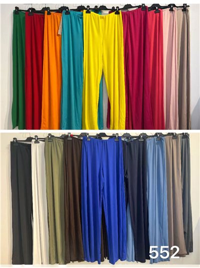 Pantalón lycra recto liso 2