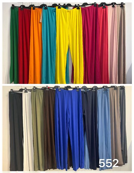 Pantalón lycra recto liso