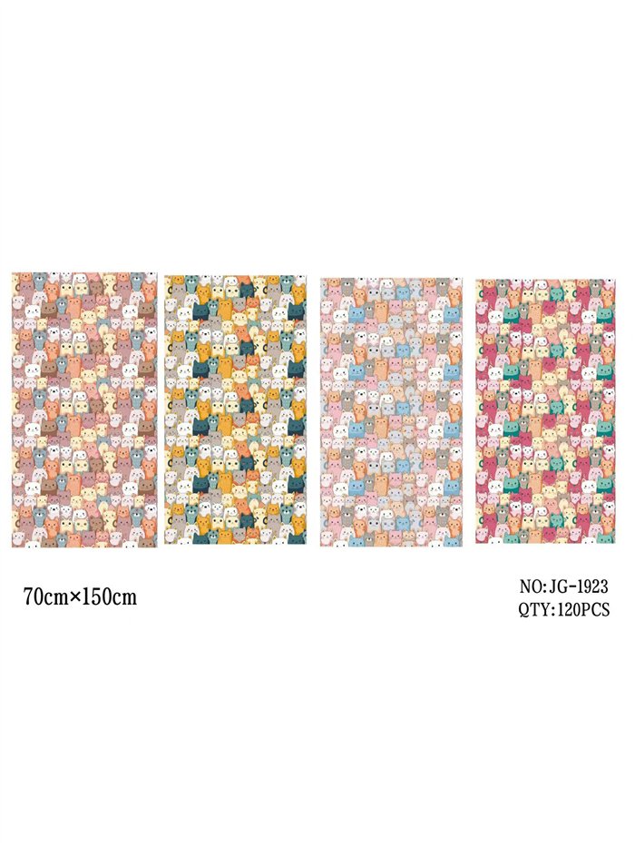 Telo mare con stampa di gatti