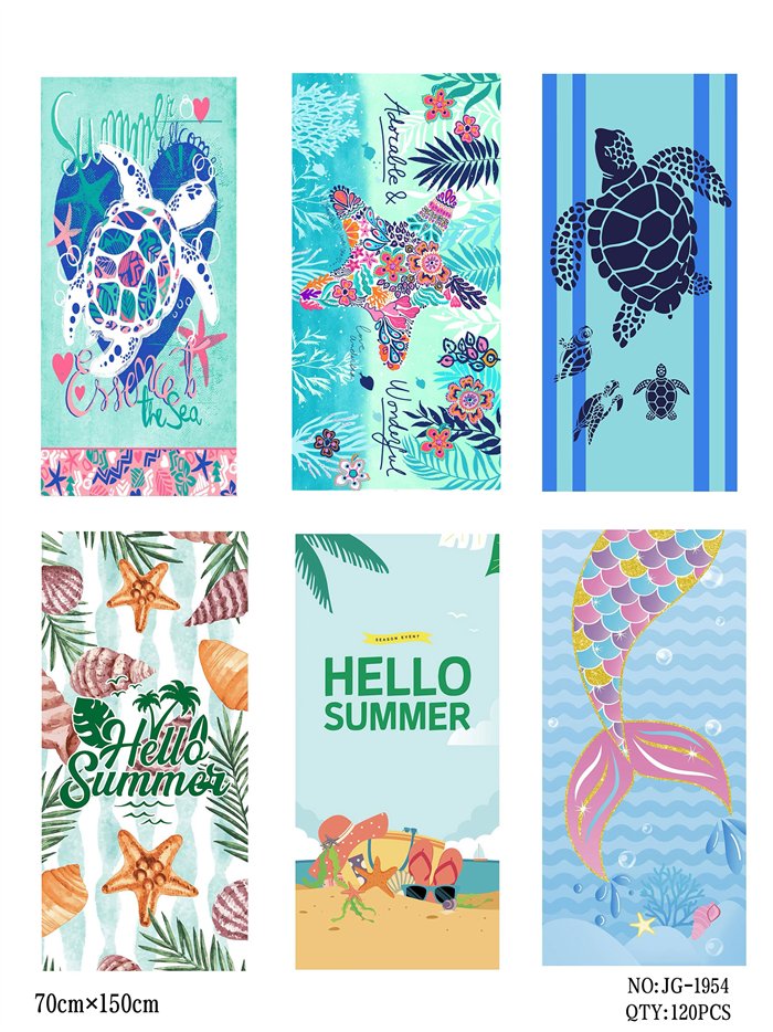 Strandtuch mit Sommermuster