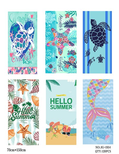 Strandtuch mit Sommermuster