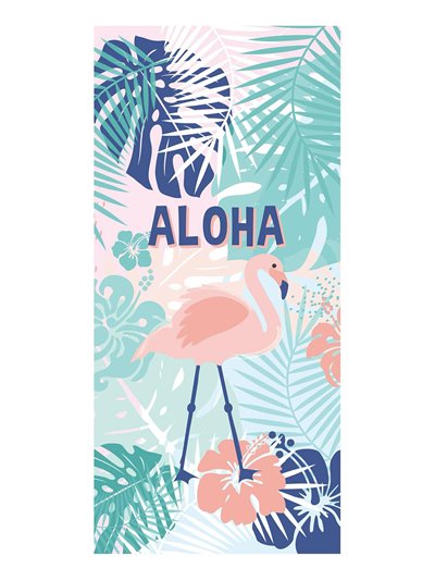 Buntes tropisches Strandtuch