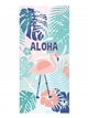 Serviette de plage tropicale multicolore
