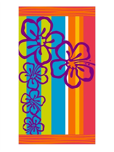 Buntes, gestreiftes Strandtuch