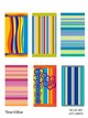 Buntes, gestreiftes Strandtuch