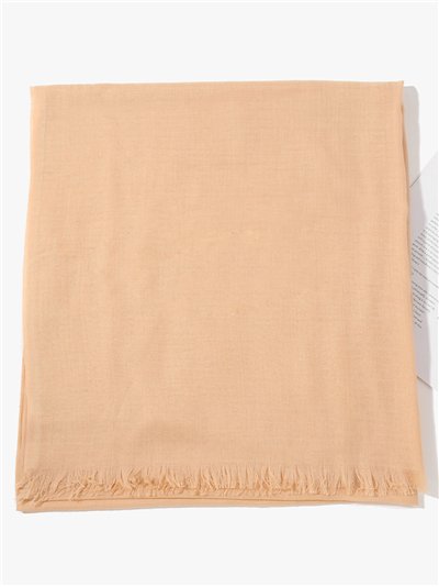 schlichter, ausgefranster Schal