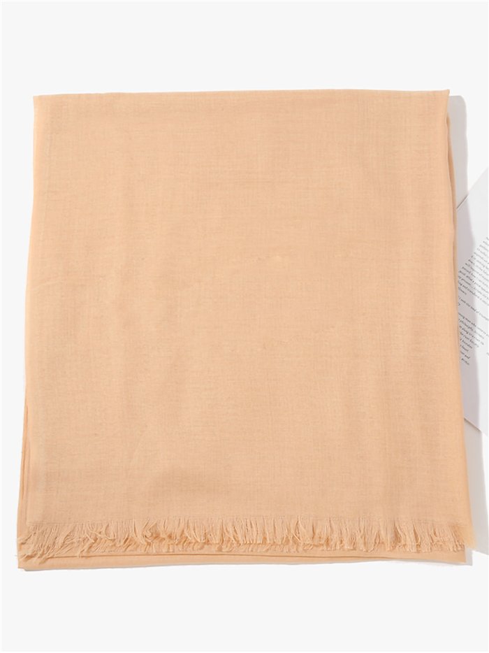 schlichter, ausgefranster Schal