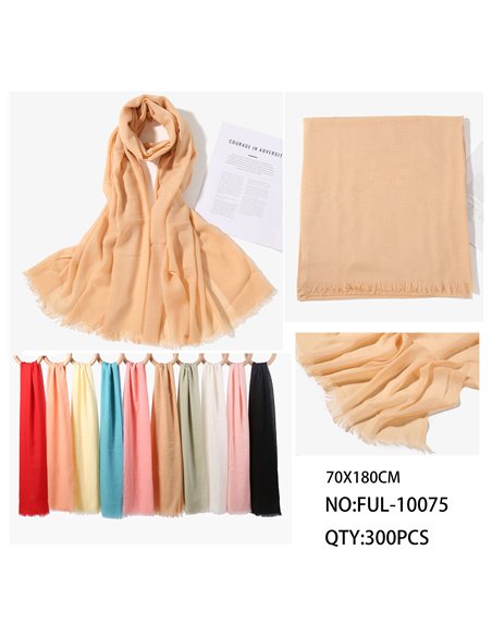 schlichter, ausgefranster Schal