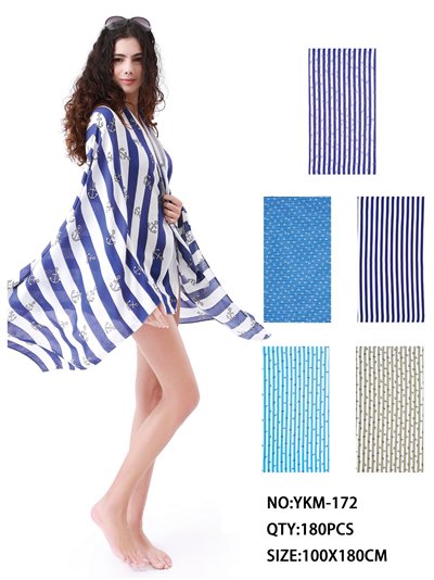 Matrosensarong mit Streifen und Ankern 2