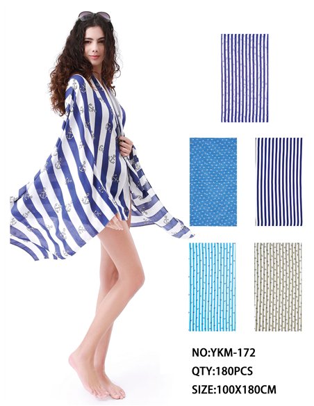 Matrosensarong mit Streifen und Ankern