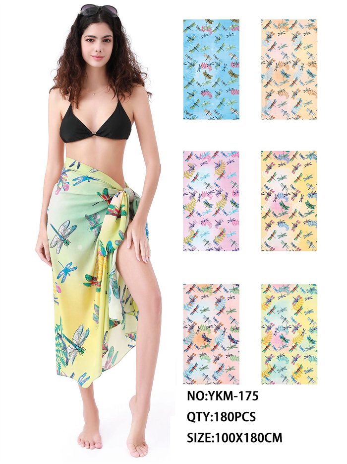 Pareo tropical de libélulas