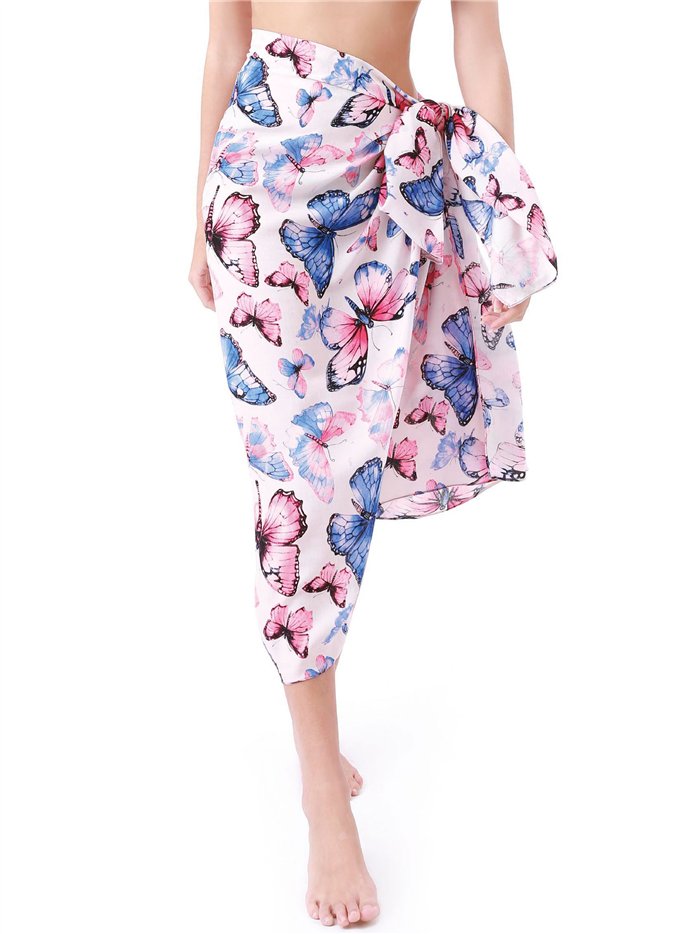 pareô borboleta aquarela