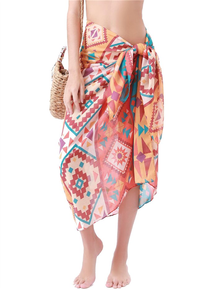 Pareo étnico multicolor