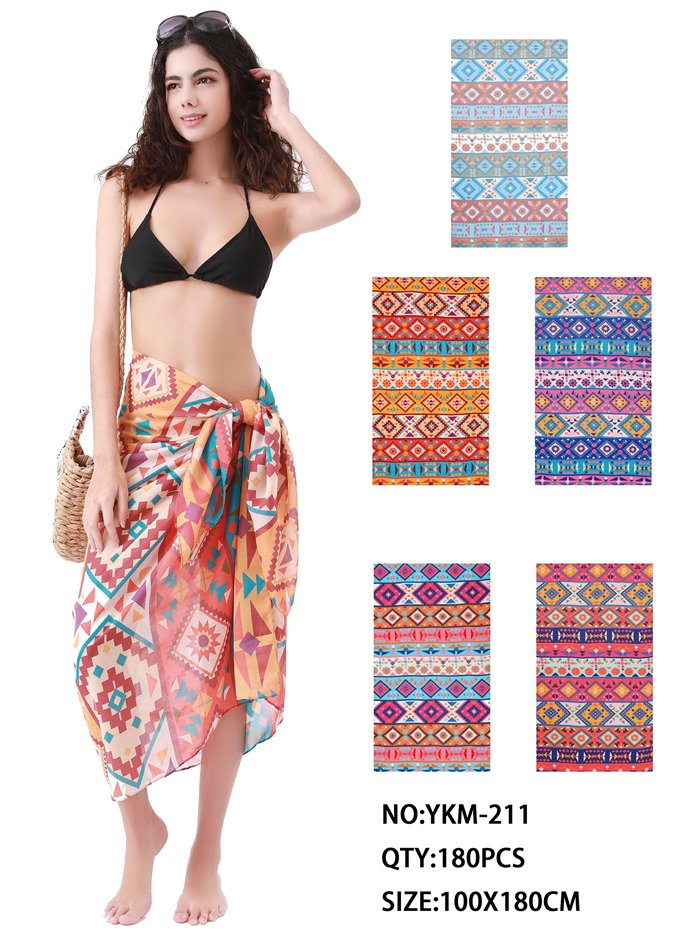 Pareo étnico multicolor