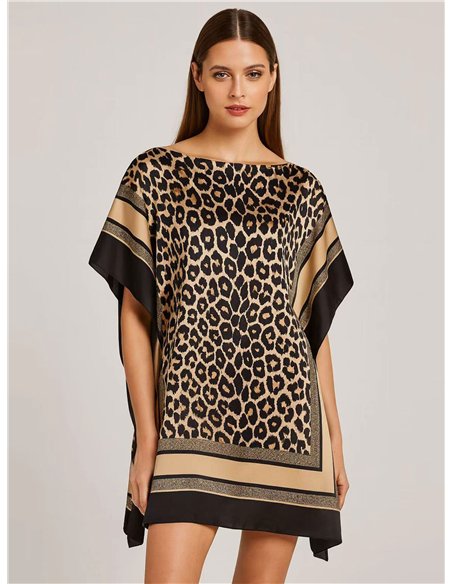 Strandkaftan mit Tiermuster