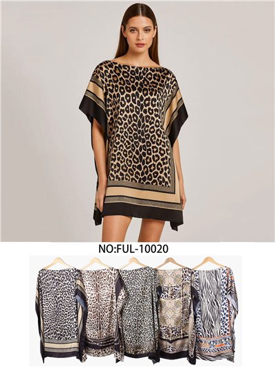 Strandkaftan mit Tiermuster 2