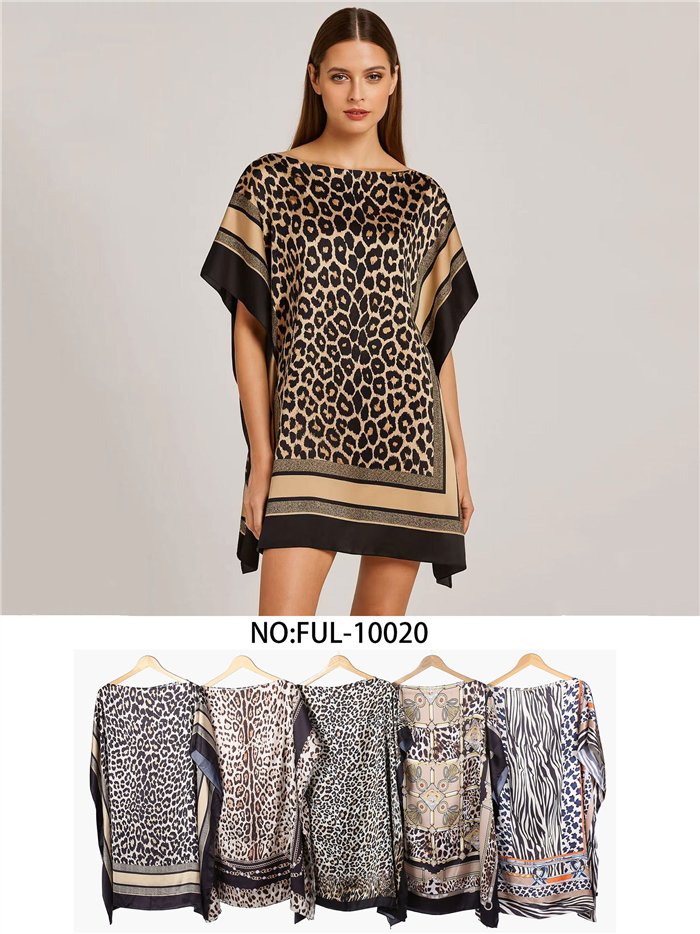 Strandkaftan mit Tiermuster