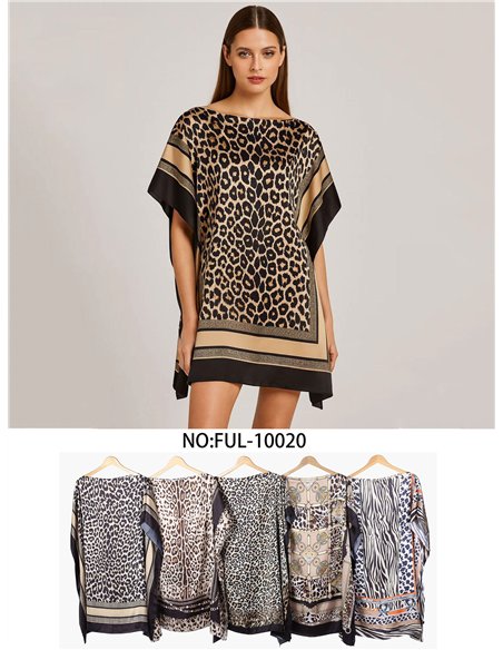 Strandkaftan mit Tiermuster