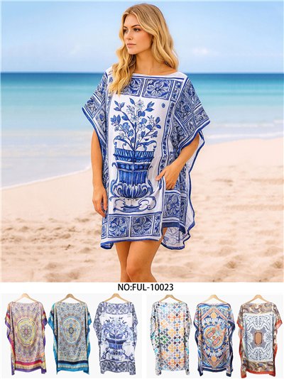 Printed beach kaftan 2