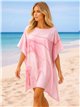 Caftan de praia em mármore pastel