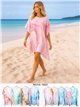 Caftan de praia em mármore pastel