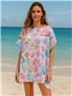 Strandkaftan mit Meeresmuster