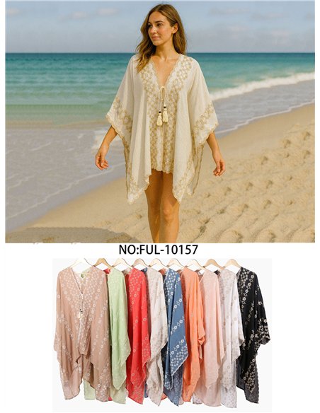 Bloom lace beach kaftan