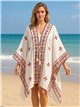 Boho-Strandkaftan mit Blumenmuster