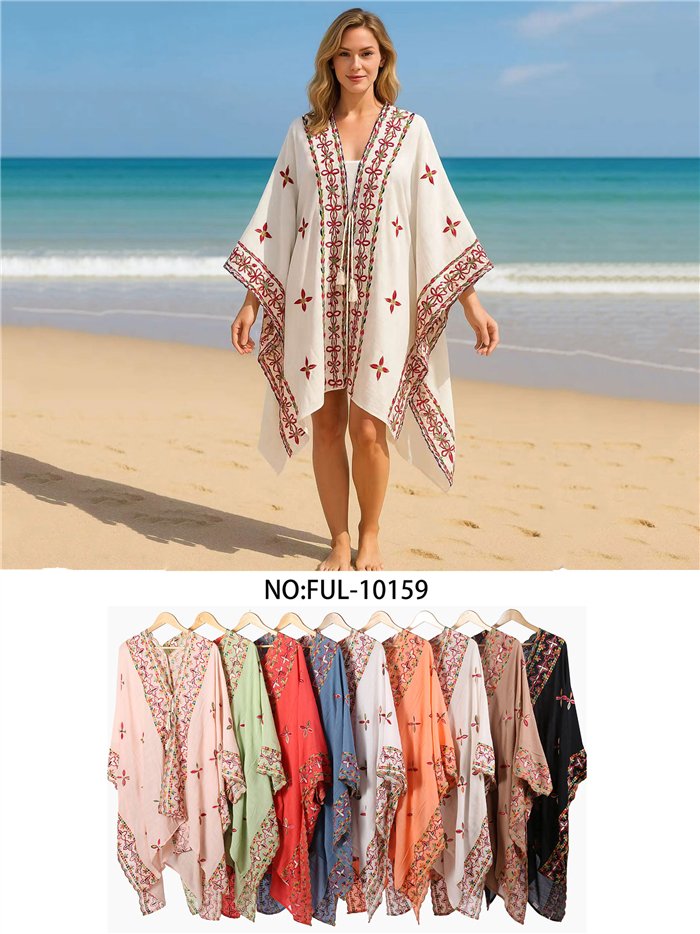 Boho-Strandkaftan mit Blumenmuster