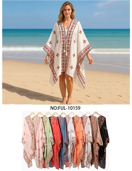 Boho-Strandkaftan mit Blumenmuster