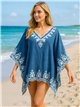 Elegante caftano da spiaggia ricamato