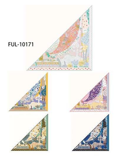 Écharpe triangulaire pastel pour jardin 2