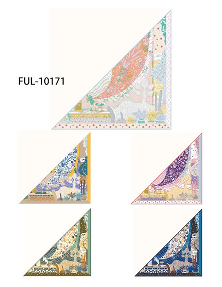 Écharpe triangulaire pastel pour jardin