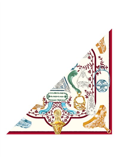 Pañuelo triangular ecuestre