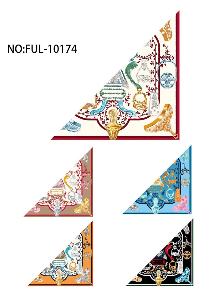 Pañuelo triangular ecuestre