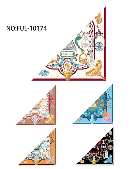 Pañuelo triangular ecuestre