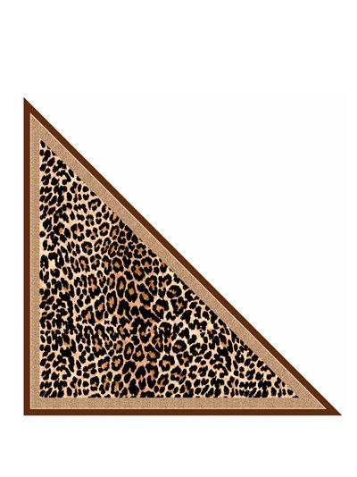 Pañuelo triangular leopardo