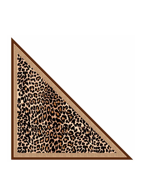 Pañuelo triangular leopardo