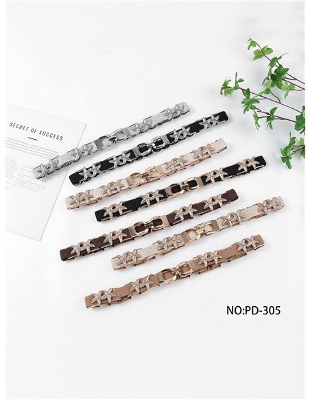 Cinturón elástico fino joya de estrella marina