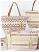 Bolso de playa boho con borla y conchas