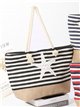Bolso de playa rayas con estrella de mar
