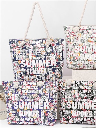 Bolso tote summer estampado multicolor