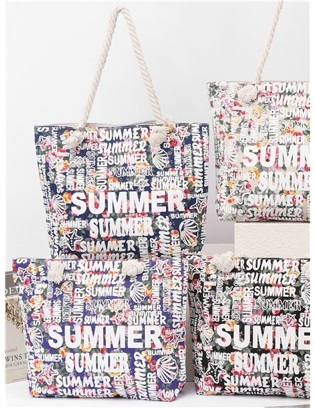 Bolso tote summer estampado multicolor