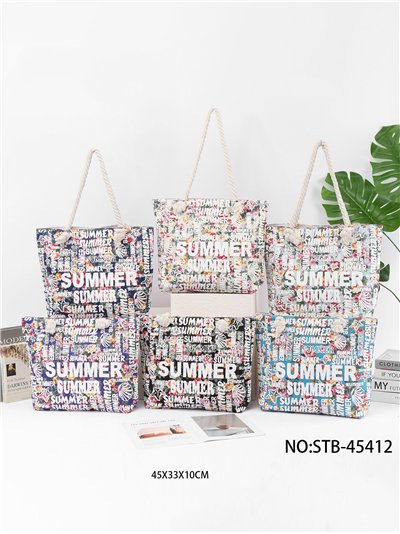 Bolso tote summer estampado multicolor 2