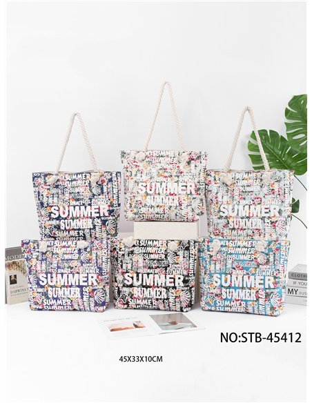 Bolso tote summer estampado multicolor