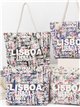 Bolso tote lisboa estampado